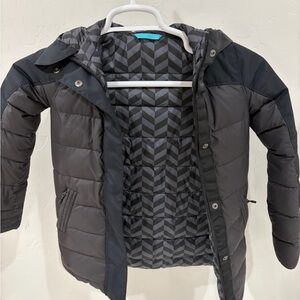 Black and Gray Aviva Puffer Jacket